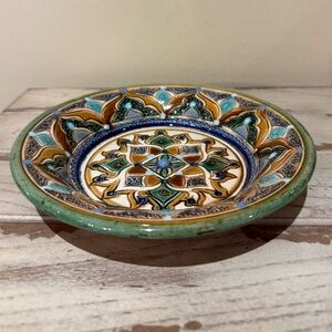 Colorful Handcrafted Hand Painted Moroccan Ceramic Decorative Bowl